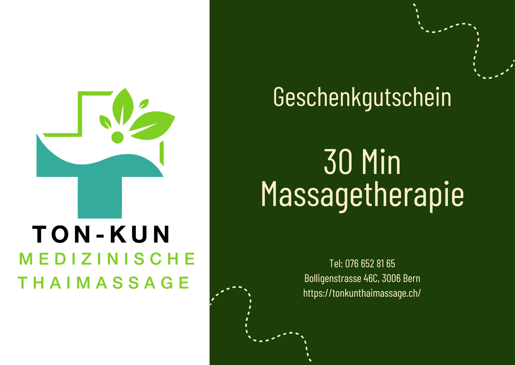 Geschenkgutschein 30 Minuten